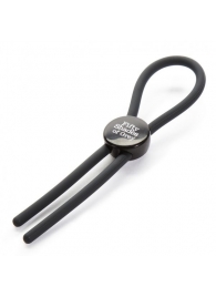 Тёмно-серое эрекционное кольцо с зажимом Again and Again Adjustable Cock Ring - Fifty Shades of Grey - в Новороссийске купить с доставкой