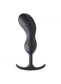 Черный массажер простаты с утяжелителями Premium Silicone Weighted Prostate Plug XL - 20,8 см. - XR Brands - в Новороссийске купить с доставкой