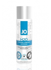 Охлаждающий лубрикант на водной основе JO Personal Lubricant H2O COOLING - 60 мл. - System JO - купить с доставкой в Новороссийске