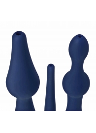 Набор из 3 универсальных насадок для анального душа Universal 3 Piece Silicone Enema Attachment Set - XR Brands - купить с доставкой в Новороссийске