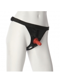 Трусики со штырьком для фиксации насадок Ultra Harness with Plug - Doc Johnson - купить с доставкой в Новороссийске