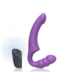 Фиолетовый безремневой страпон Straples Strap-On Dildo - Erokay - купить с доставкой в Новороссийске