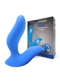Синий вибромассажер простаты 3,5’’ Curve P-spot Massager - 12 см. - Erokay - в Новороссийске купить с доставкой