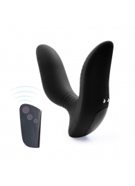 Черный вибромассажер простаты 3,5’’ Remote Control Curve P-spot Massager - 12 см. - Erokay - в Новороссийске купить с доставкой