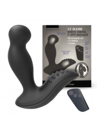 Черный вибромассажер простаты 3,5’’ Remote Control P-spot Massager - 12,5 см. - Erokay - в Новороссийске купить с доставкой