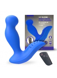 Синий вибромассажер простаты 3,5’’ Remote Control P-spot Massager - 12,5 см. - Erokay - в Новороссийске купить с доставкой