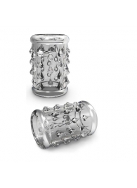 Прозрачная насадка с капельками STAY HARD COCK SLEEVE 05 CLEAR - Blush Novelties - в Новороссийске купить с доставкой