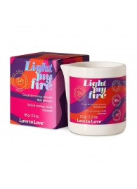 Массажная свеча Light My Fire Coconut с ароматом кокоса - 65 гр. - Love to Love - купить с доставкой в Новороссийске