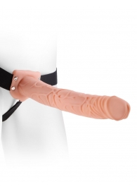 Фаллопротез телесного цвета Hollow Strap-On - 29 см. - Pipedream - купить с доставкой в Новороссийске