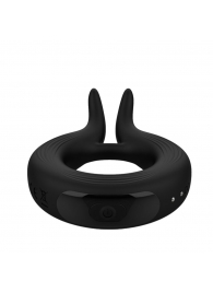 Черное эрекционное кольцо Marry Me Rechargeable Vibrating Cockring - Adrien Lastic - в Новороссийске купить с доставкой