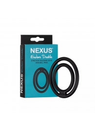 Черное двойное эрекционное кольцо Nexus Enduro Double - Nexus Range - в Новороссийске купить с доставкой