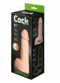 Телесный фаллоудлинитель с мошонкой Cock Next - 17 см. - LOVETOY (А-Полимер) - в Новороссийске купить с доставкой