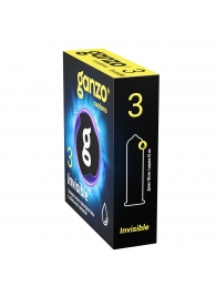 Супертонкие презервативы Ganzo Invisible - 3 шт. - Ganzo - купить с доставкой в Новороссийске