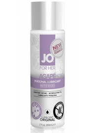 Лубрикант на водной основе для женщин JO AGAPE LUBRICANT ORIGINAL - 60 мл. - System JO - купить с доставкой в Новороссийске