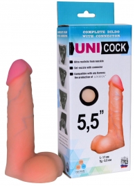 Фаллическая насадка Харнесс UNICOCK 5,5  - 17 см. - LOVETOY (А-Полимер) - купить с доставкой в Новороссийске