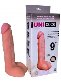 Фаллическая насадка Харнесс UNICOCK 9  - 24 см. - LOVETOY (А-Полимер) - купить с доставкой в Новороссийске