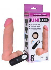 Фаллическая насадка Харнесс UNICOCK 8  с вибрацией - 20 см. - LOVETOY (А-Полимер) - купить с доставкой в Новороссийске