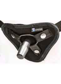 Страпон с 2 насадками и вибрацией UniStrap - 19 и 12 см. - LOVETOY (А-Полимер) - купить с доставкой в Новороссийске