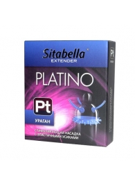 Стимулирующая насадка с усиками и шипиками Platino  Ураган - Sitabella - купить с доставкой в Новороссийске