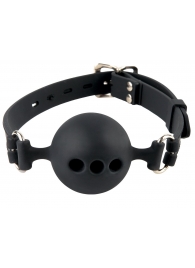Силиконовый кляп-шар с отверстиями для дыхания Silicone Breathable Ball Gag Small - Pipedream - купить с доставкой в Новороссийске