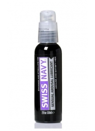Возбуждающий гель-лубрикант на водной основе Sensual Arousal Lubricant - 59 мл. - Swiss navy - купить с доставкой в Новороссийске