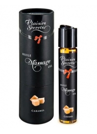 Массажное масло с ароматом карамели Huile de Massage Gourmande Caramel - 59 мл. - Plaisir Secret - купить с доставкой в Новороссийске