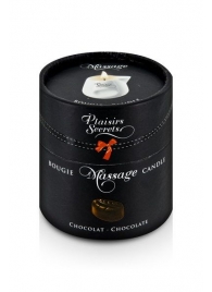 Массажная свеча с ароматом шоколада Bougie de Massage Gourmande Chocolat - 80 мл. - Plaisir Secret - купить с доставкой в Новороссийске