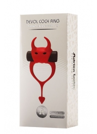 Красное эрекционное кольцо в форме дьяволенка DEVOL COCKRING - Adrien Lastic - в Новороссийске купить с доставкой
