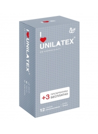 Презервативы с точками Unilatex Dotted - 12 шт. + 3 шт. в подарок - Unilatex - купить с доставкой в Новороссийске