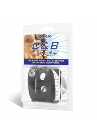 Утяжка для мошонки и пениса Cock Ring With 1  Ball Stretcher And Optional Weight Ring - BlueLine - купить с доставкой в Новороссийске