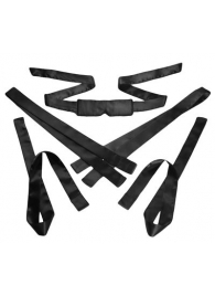 Бондажный набор из сатиновых лент Bordeaux 5 Piece Satin Bondage Set - XR Brands - купить с доставкой в Новороссийске