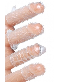 Набор из 4 насадок на член Pleasured Penis Enhancement Sleeve 4 Pack - XR Brands - в Новороссийске купить с доставкой