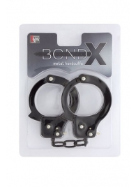 Чёрные наручники из листового металла BONDX METAL CUFFS BLACK - Dream Toys - купить с доставкой в Новороссийске