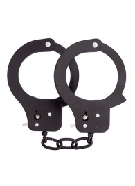 Чёрные наручники из листового металла BONDX METAL CUFFS BLACK - Dream Toys - купить с доставкой в Новороссийске
