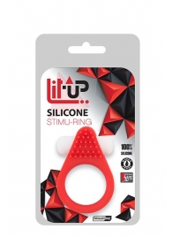 Красное эрекционное кольцо LIT-UP SILICONE STIMU RING 1 RED - Dream Toys - в Новороссийске купить с доставкой