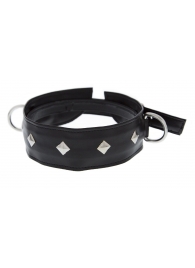 Полиуретановый ошейник с пуклями и D-кольцами Collar with Studs - Blush Novelties - купить с доставкой в Новороссийске