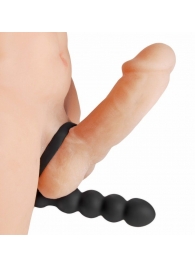 Насадка для двойного проникновения Double Fun Cock Ring with Double Penetration Vibe - XR Brands - в Новороссийске купить с доставкой