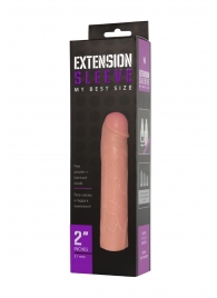 Насадка-удлинитель Extension sleeve телесного цвета - 18,5 см. - Sitabella - в Новороссийске купить с доставкой