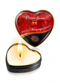 Массажная свеча с ароматом шоколада Bougie Massage Candle - 35 мл. - Plaisir Secret - купить с доставкой в Новороссийске
