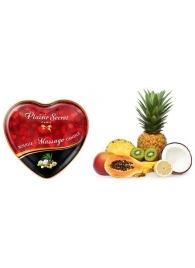 Массажная свеча с ароматом экзотических фруктов Bougie Massage Candle - 35 мл. - Plaisir Secret - купить с доставкой в Новороссийске