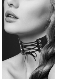 Оригинальный ошейник-чокер со шнуровкой - Bijoux Pour Toi - купить с доставкой в Новороссийске