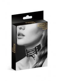 Оригинальный ошейник-чокер со шнуровкой - Bijoux Pour Toi - купить с доставкой в Новороссийске