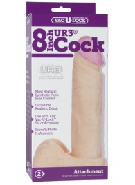 Ультрареалистичная насадка для трусиков Vac-U-Lock 8  ULTRASKYN Cock - 20,57 см. - Doc Johnson - купить с доставкой в Новороссийске