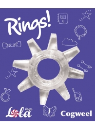 Прозрачное эрекционное кольцо Rings Cogweel - Lola Games - в Новороссийске купить с доставкой