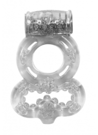 Прозрачное эрекционное кольцо Rings Treadle с подхватом - Lola Games - в Новороссийске купить с доставкой