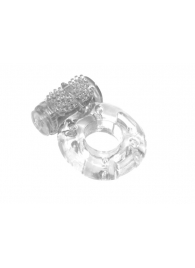 Прозрачное эрекционное кольцо с вибрацией Rings Axle-pin - Lola Games - в Новороссийске купить с доставкой