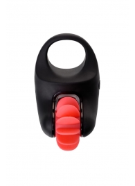 Чёрно-красное эрекционное виброкольцо Erotist - Erotist Adult Toys - в Новороссийске купить с доставкой