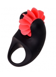 Чёрно-красное эрекционное виброкольцо Erotist - Erotist Adult Toys - в Новороссийске купить с доставкой