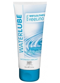 Лубрикант на основе чистой родниковой воды WaterLube - 100 мл. - HOT - купить с доставкой в Новороссийске