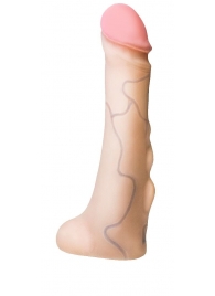 Реалистичная насадка с мошонкой REAL Standard - 18 см. - LOVETOY (А-Полимер) - купить с доставкой в Новороссийске